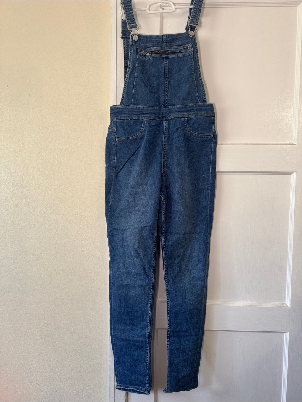 Women's Dark Blue Denim Overalls - Classic Bib Jeans